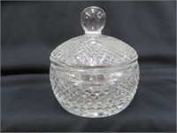 CRYSTAL CANDY DISH 6"T