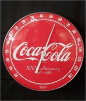 Coca-Cola 100th anniversary wall thermometer
