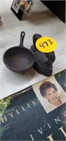 CAST IRON MINI IRON AND SKILLET