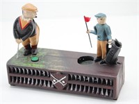 Reproduction Cast Iron Golf Bank