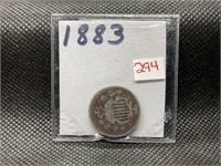 1883 SHIELD NICKEL