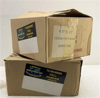 9.75x13in Clear Poly Bags (2boxes)