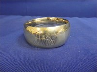 Engraved Silver Plate Bangle