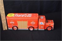 Coca Cola Delivery Truck Trailer Tin
