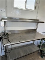 stainless steel 3 shelf bench