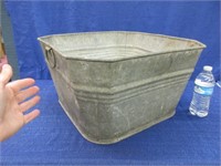 old galvanized tub - 8 sided (nice shape)