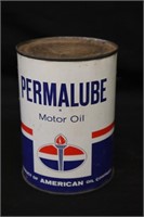 Permalube Motor Oil Tin Can