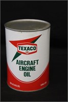 Texaco Aircraft Engine Oil Tin Can