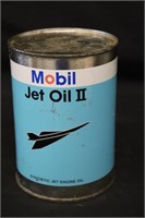 Mobil Jet Oil II Tin Oil Can