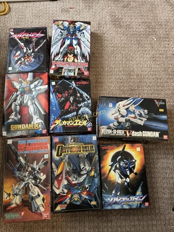 8- Korean action figurines in original boxes