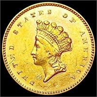 1854 Rare Gold Dollar CLOSELY UNCIRCULATED