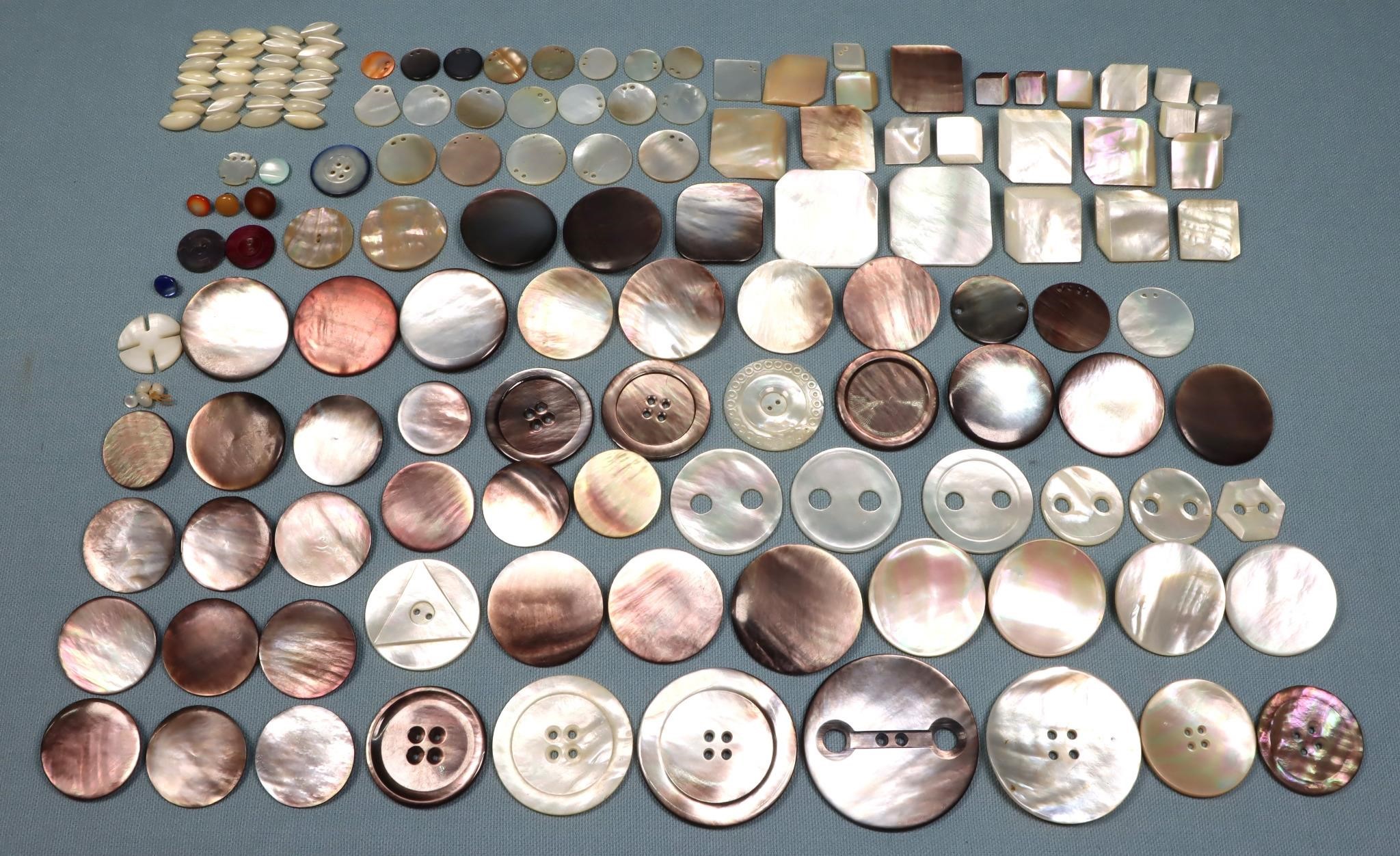 (145) Antique Mother-of-Pearl Buttons