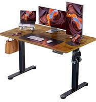 Electric Standing Desk, 48" x 24", Rustic