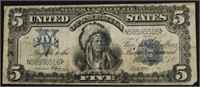 1899 5$ SILVER CERTIFICATE VF APPARENT