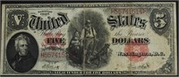 1907 5 $ US LEGAL TENDER  VF