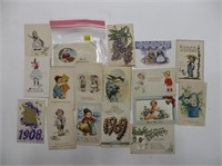 Lot, 72 Greeting Type Postcards: Easter,