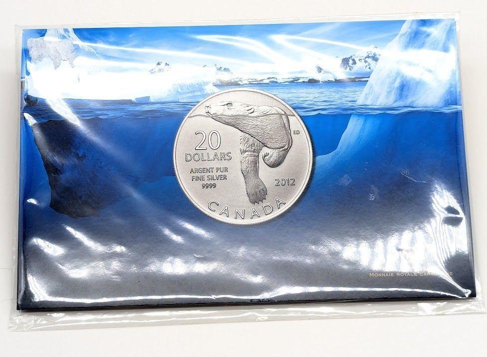 20 Dollar Polar Bear Pure Silver Coin