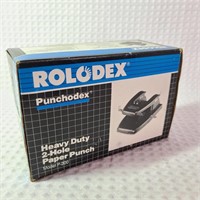 Rolodex Heavy Duty 2-Hole Paper Punch NEW!