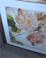 Framed Deco French Floral Deco Art Print