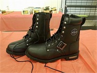 New Milwaukee leather classic motorcycle boots,