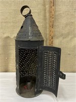 Early tin punched lantern