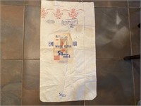 Vtg Cloth Flour Sack Converts/Percale Pillowcase