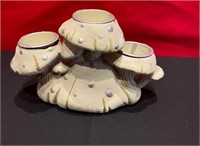 3 Mushroom Candle Holder