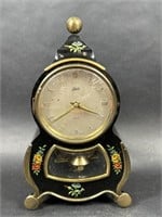 German Schatz Black Laquer Anniversary Clock
