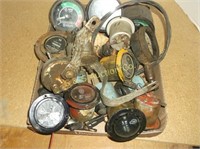 Flat of used guages