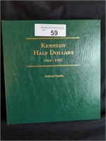 (50) KENNEDY HALF DOLLARS IN ALBUM 1964-1987
