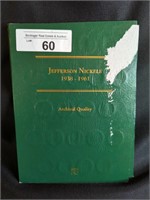 1938-1961 COMPLETE JEFFERSON NICKEL SET