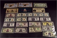 Collection Of Currency Look-alike Souvenirs