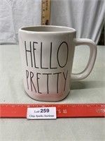 Rae Dunn Coffee Mug "Hello Pretty"