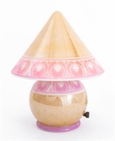 H.G McFaddin & Co. Bellova Art Glass "Gnome" Lamp