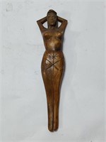 Wood Female Sculpture Nutcracker