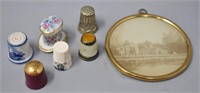 Vintage Thimbles, Small Round Cathedral Print