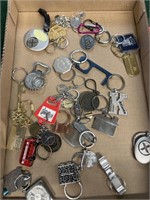 Group of keychains