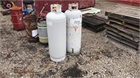 2 - 100# Propane Tanks