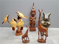Carvings - assorted figures