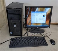 Dell computer with monitor