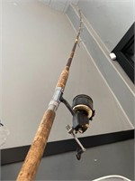 Vintage 10’ Big Game Spinmaster Fishing Rod & Reel
