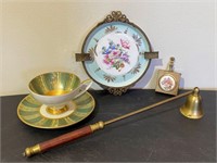Candle Snuffer, Teacup, Plate etc (Incl. Limoges)