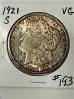 1921-S Morgan Dollar - VG