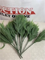 12 pcs artificial green pine treen branches