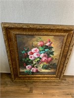 Fr. Painting: Roses Still Life