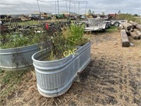 4pc Galvanized Water Trough