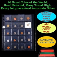 20 Great Coins of the World, hand selected, many t