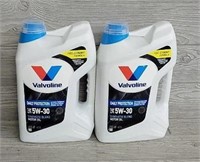 (2) 5w -30 5 Quart Valvoline Oil