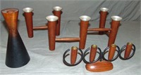 3 Pc Lot of Danish Candlesticks