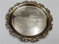 Vintage Sterling Silver 5 3/4" Tray See Weight